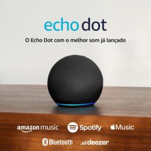 Echo Dot 5ª geração amazon som para casa controle