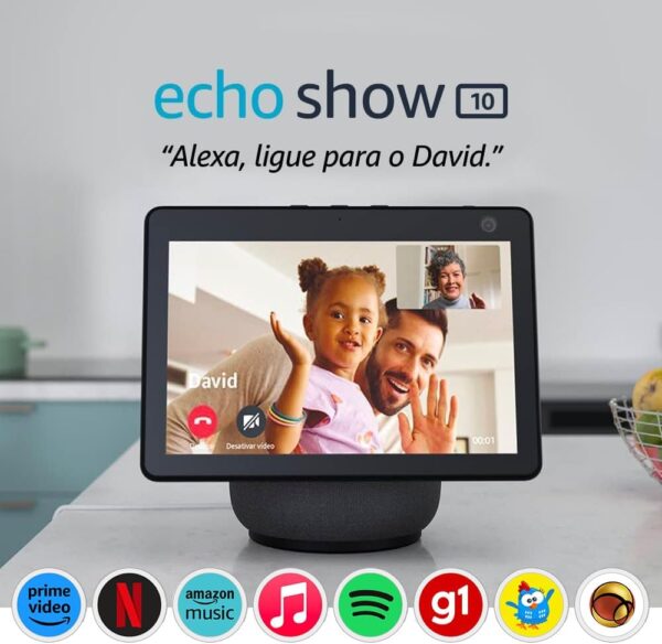 Echo Show 10: Smart Display HD de 10,1" com movimento e Alexa